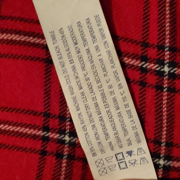 Girls Forever 21 red flannel long-sleeve - Picture 7 of 7